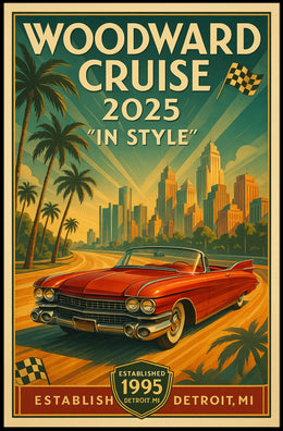 Woodward Cruise 2025 In Style Poster PosterGoat