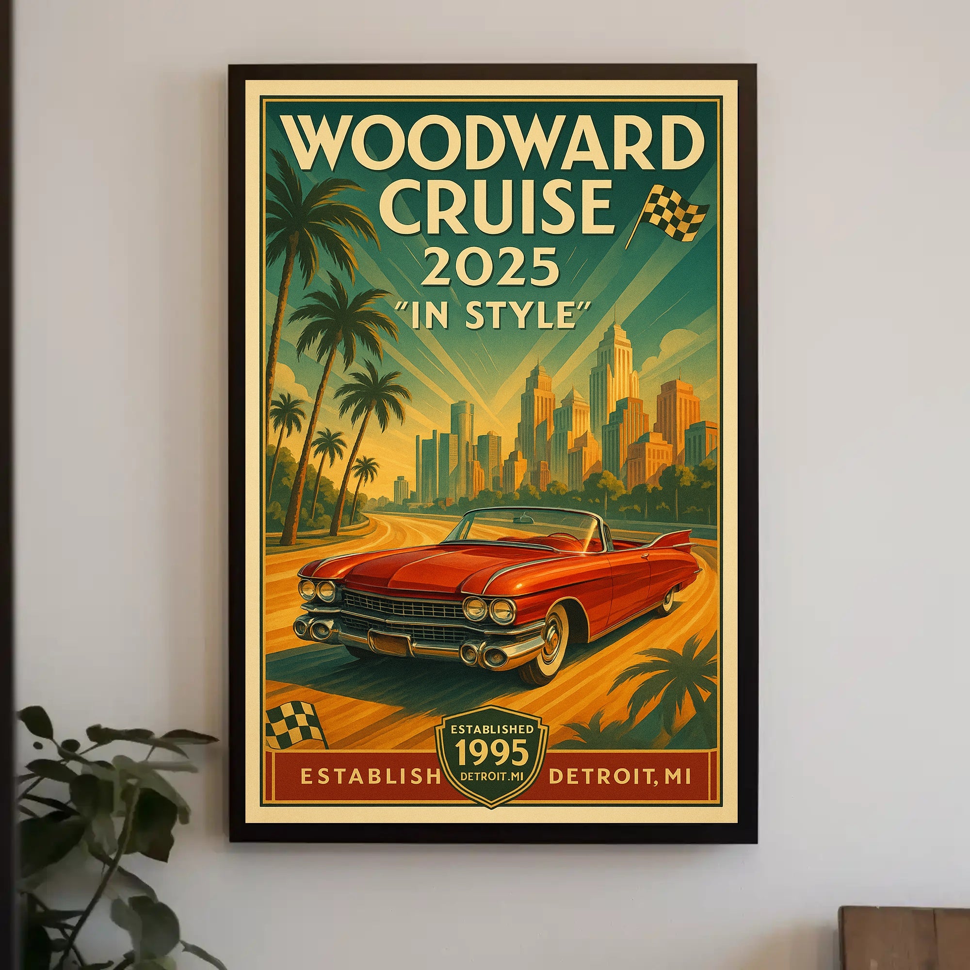 Woodward Cruise 2025 In Style Poster PosterGoat