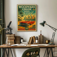 Woodward Cruise 2025 In Style Poster PosterGoat