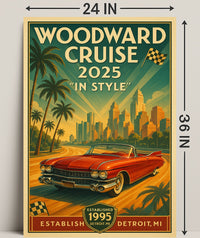 Woodward Cruise 2025 In Style Poster PosterGoat