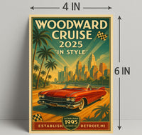 Woodward Cruise 2025 In Style Poster PosterGoat