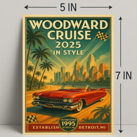 Woodward Cruise 2025 In Style Poster PosterGoat