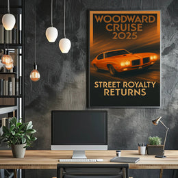 Woodward Cruise 2025 Poster PosterGoat