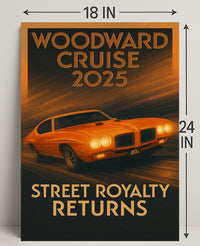 Woodward Cruise 2025 Poster PosterGoat