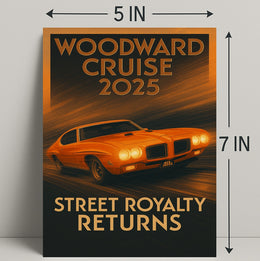 Woodward Cruise 2025 Poster PosterGoat