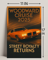 Woodward Cruise 2025 Poster PosterGoat