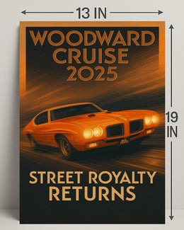 Woodward Cruise 2025 Poster PosterGoat