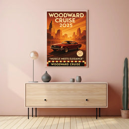 Woodward Cruise 2025 Poster PosterGoat