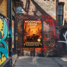 Woodward Cruise 2025 Poster PosterGoat