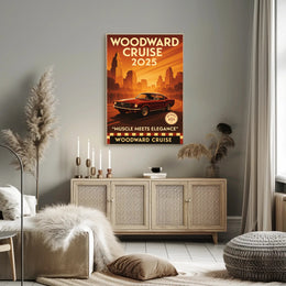 Woodward Cruise 2025 Poster PosterGoat
