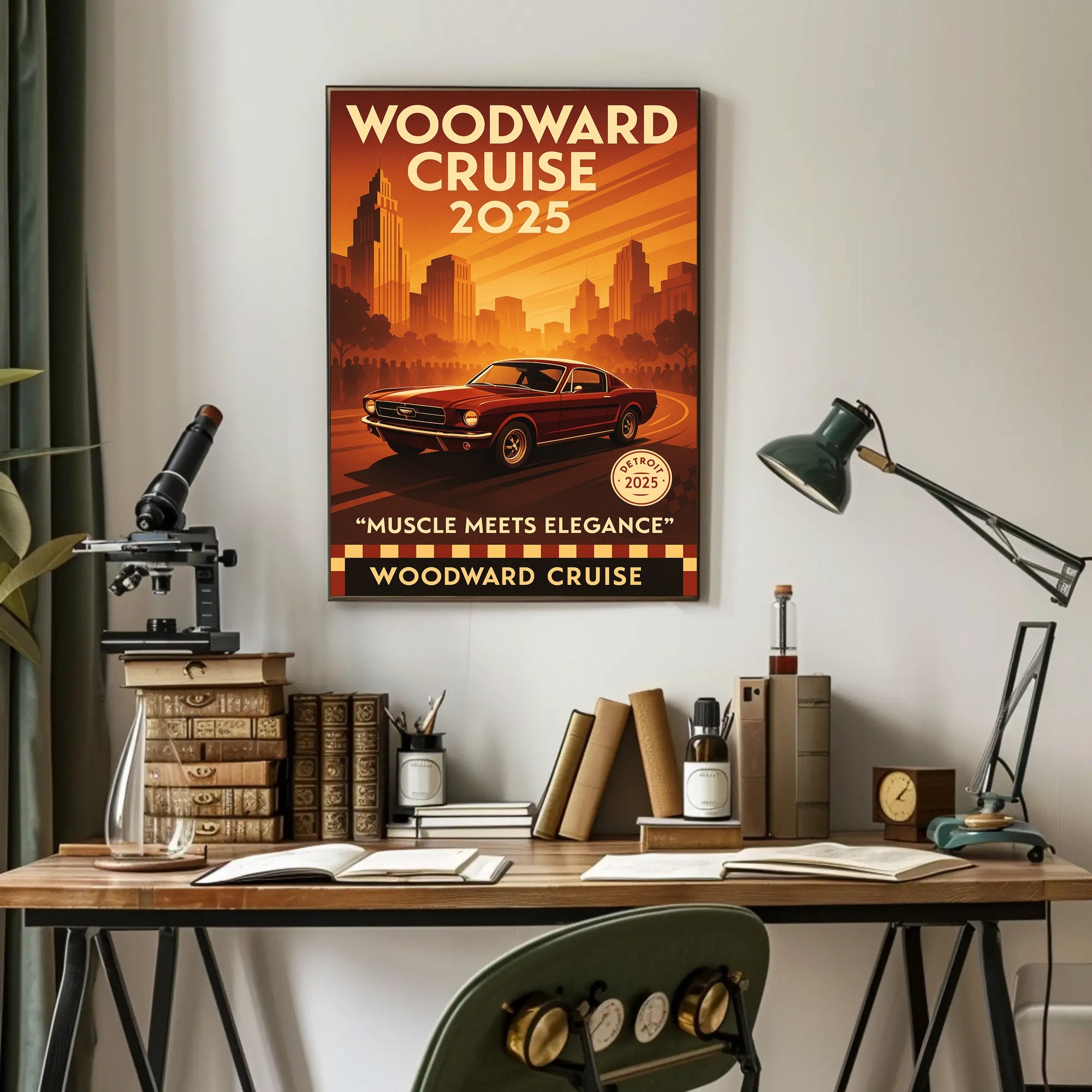 Woodward Cruise 2025 Poster PosterGoat