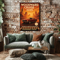 Woodward Cruise 2025 Poster PosterGoat