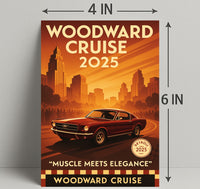 Woodward Cruise 2025 Poster PosterGoat