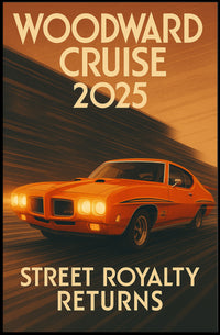 Woodward Cruise 2025 Poster PosterGoat
