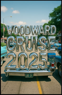 Woodward Cruise 2025 Poster PosterGoat