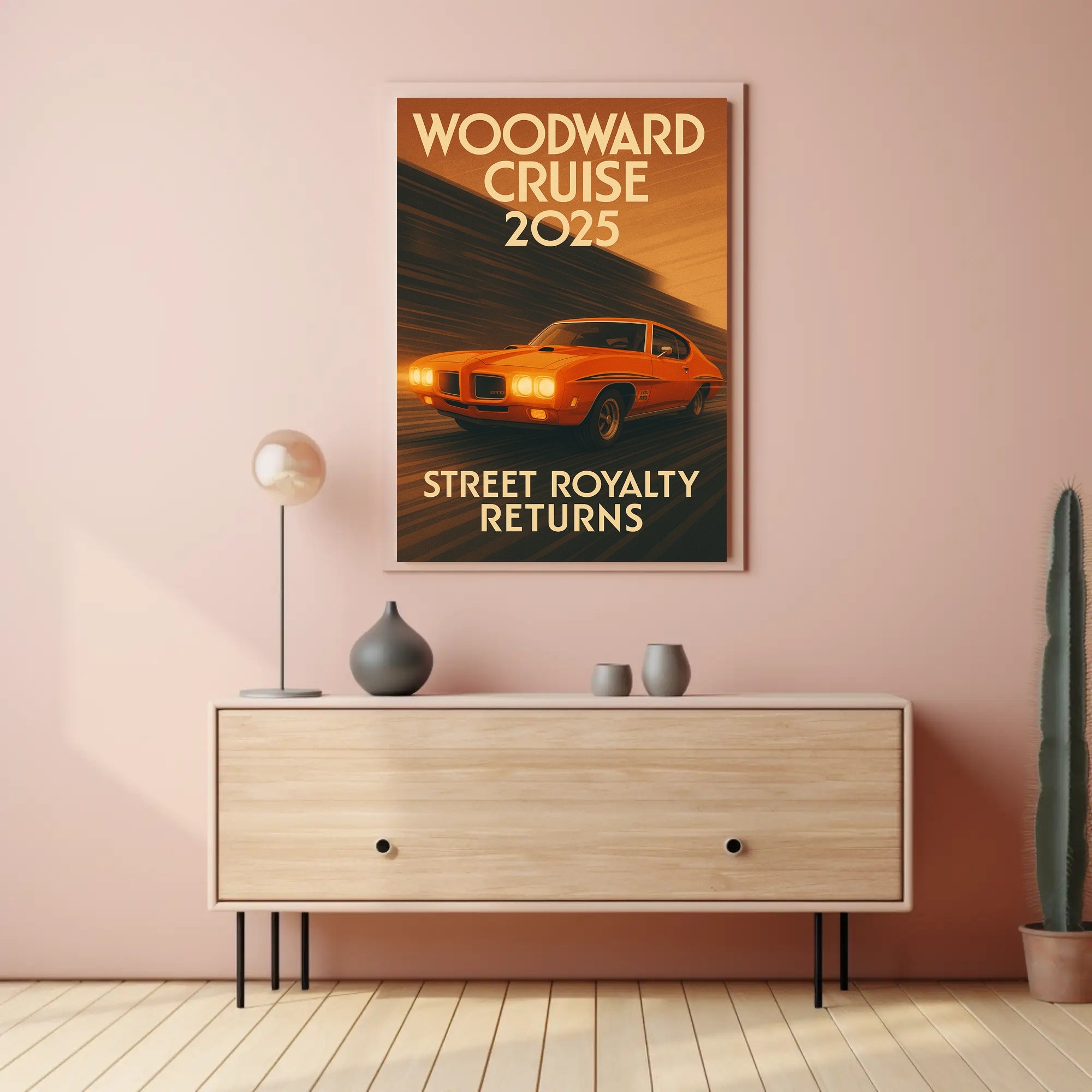 Woodward Cruise 2025 Poster PosterGoat