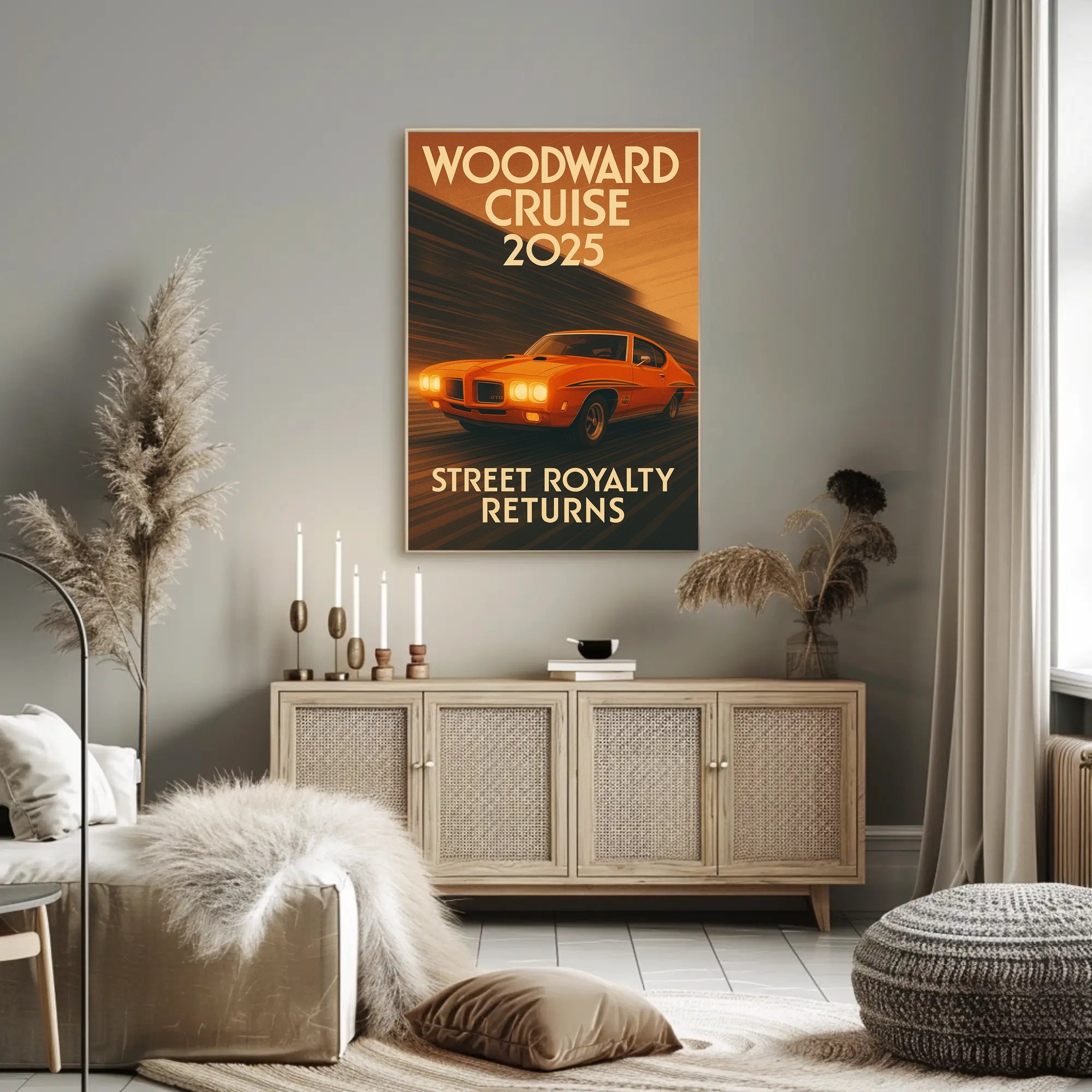 Woodward Cruise 2025 Poster PosterGoat