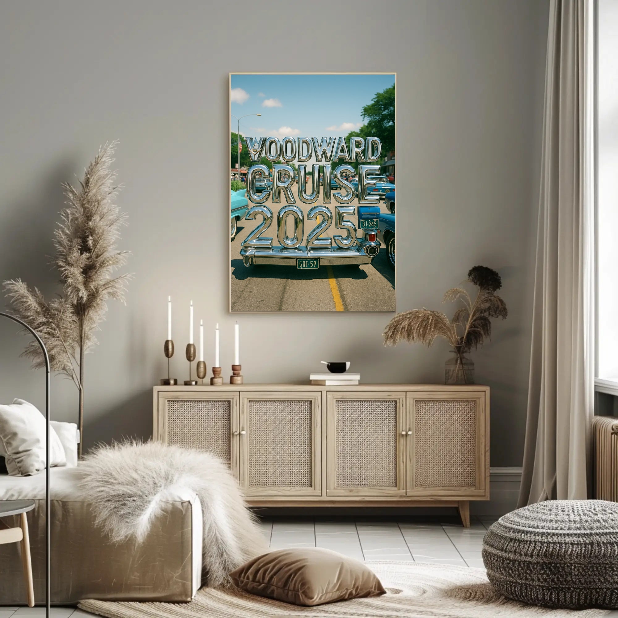 Woodward Cruise 2025 Poster PosterGoat