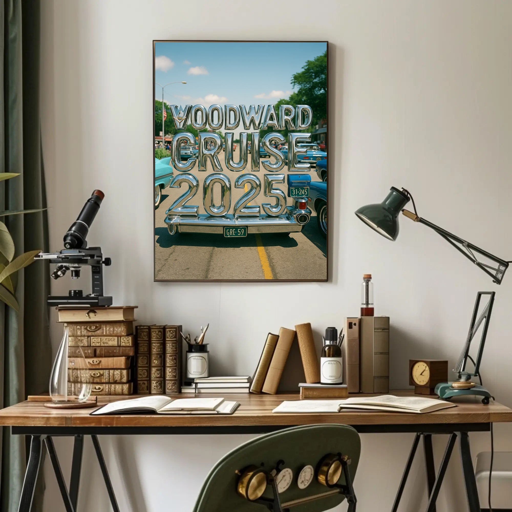 Woodward Cruise 2025 Poster PosterGoat