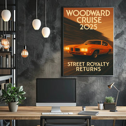 Woodward Cruise 2025 Poster PosterGoat