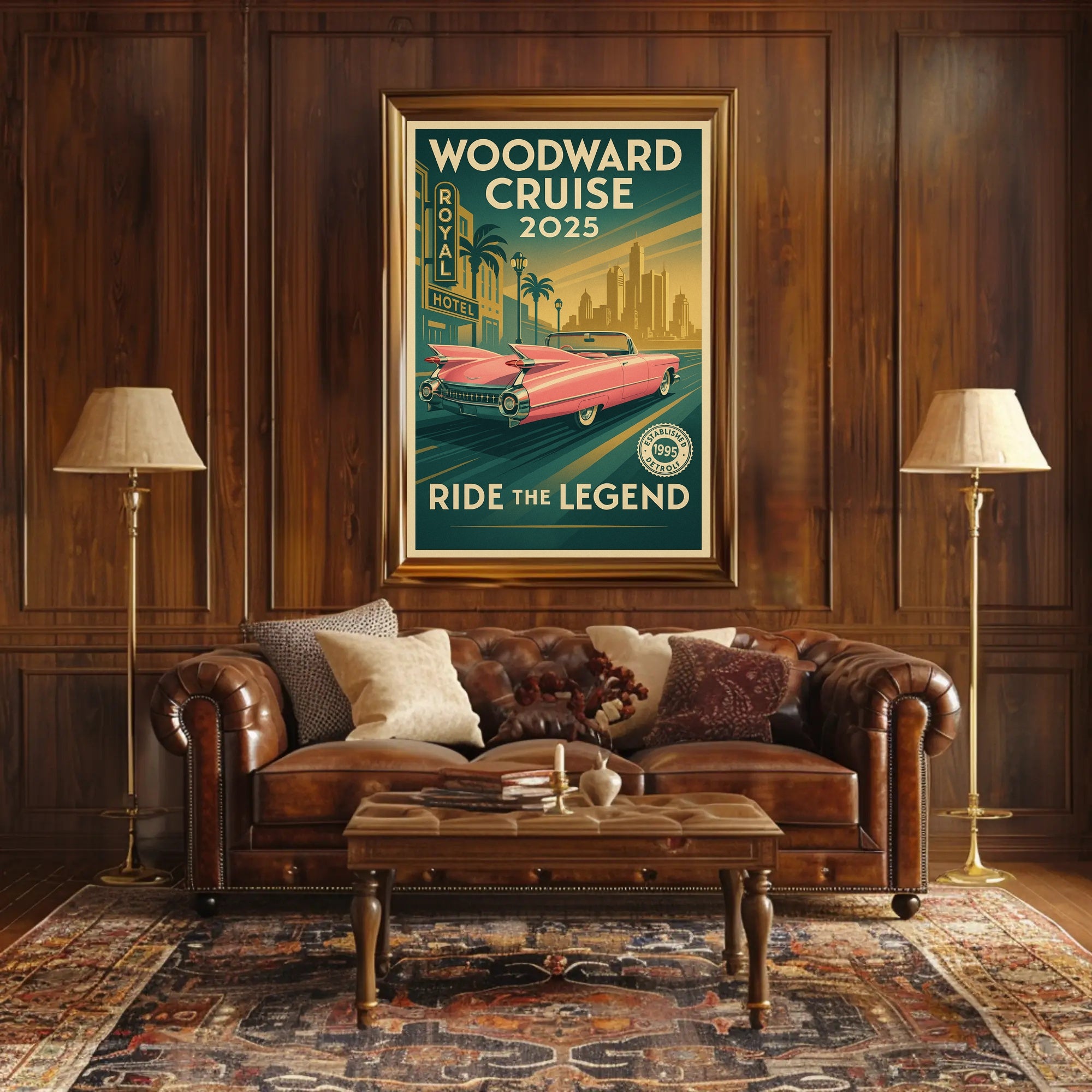 Woodward Cruise 2025 Poster PosterGoat