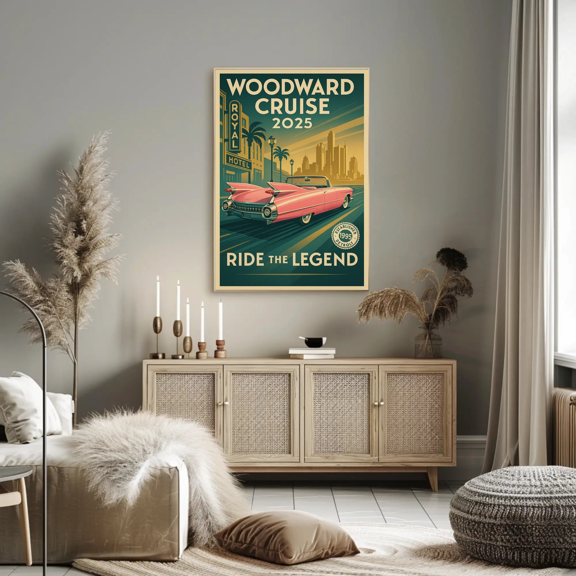 Woodward Cruise 2025 Poster PosterGoat