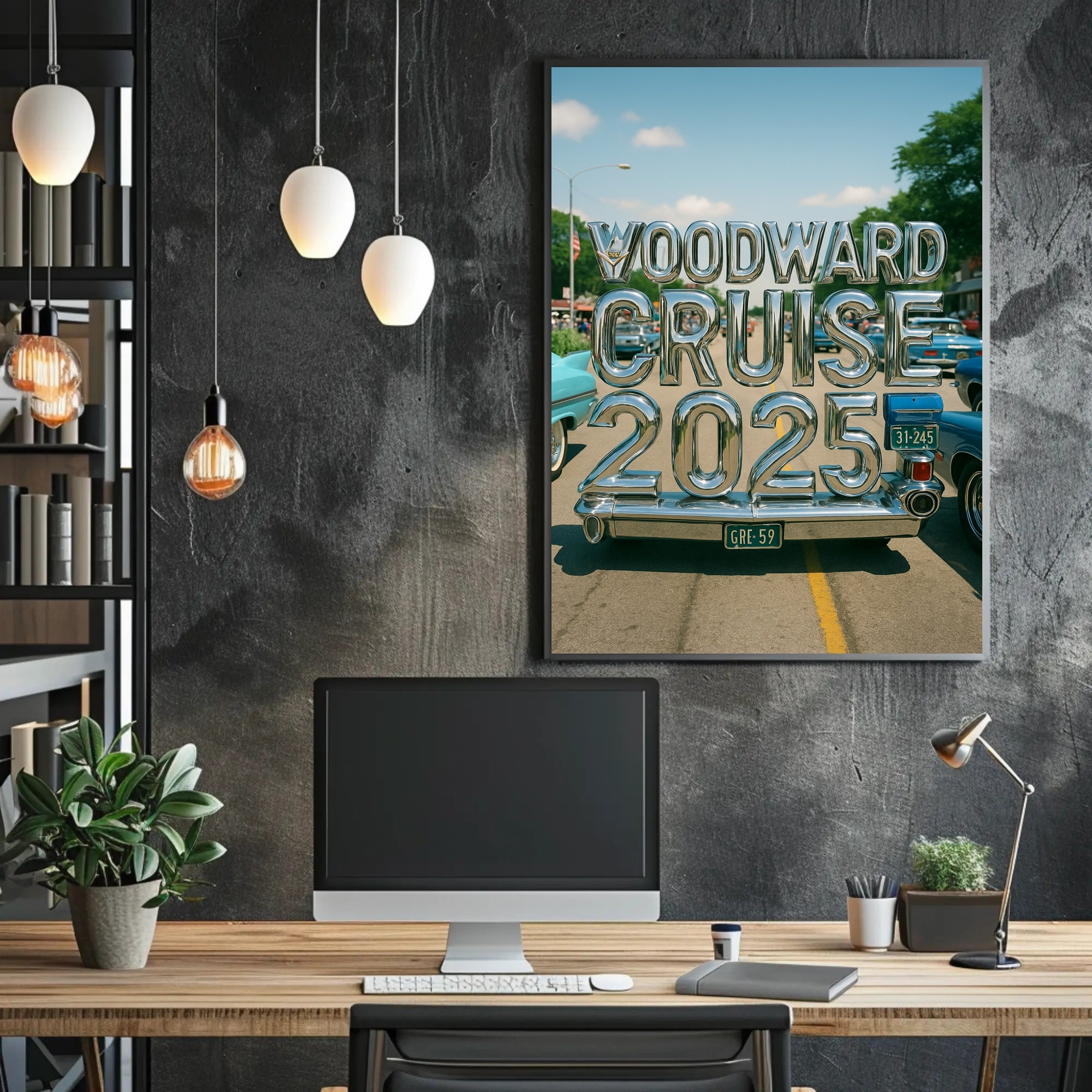 Woodward Cruise 2025 Poster PosterGoat