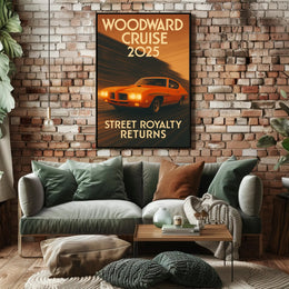 Woodward Cruise 2025 Poster PosterGoat