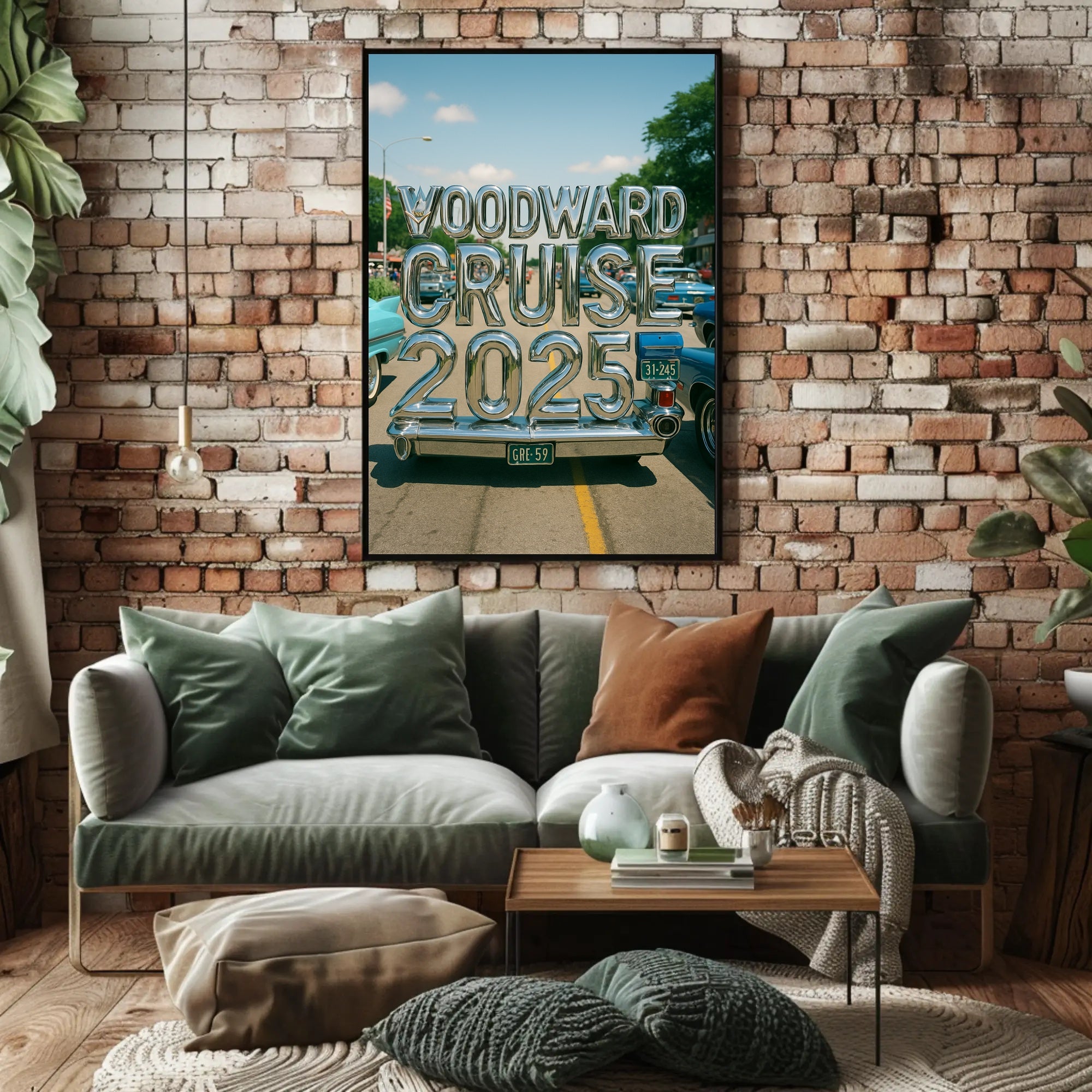 Woodward Cruise 2025 Poster PosterGoat