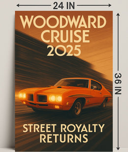 Woodward Cruise 2025 Poster PosterGoat