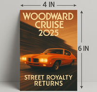 Woodward Cruise 2025 Poster PosterGoat