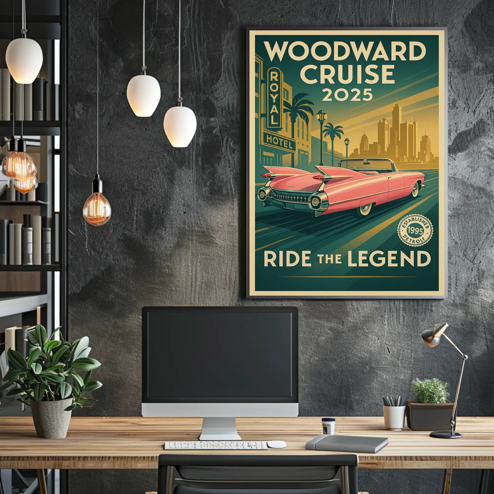 Woodward Cruise 2025 Poster PosterGoat