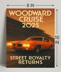 Woodward Cruise 2025 Poster PosterGoat