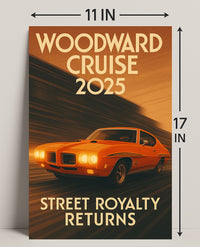Woodward Cruise 2025 Poster PosterGoat