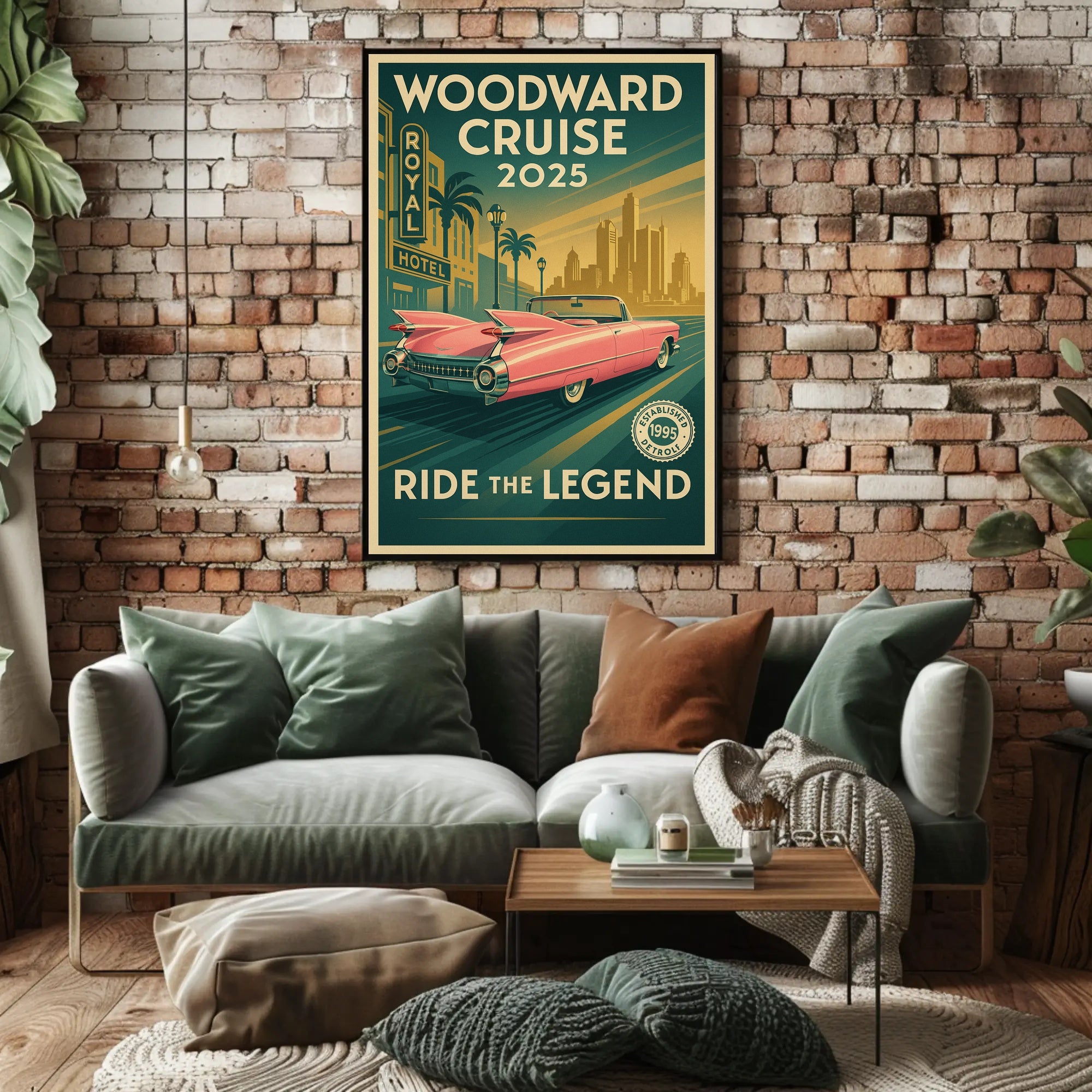 Woodward Cruise 2025 Poster PosterGoat