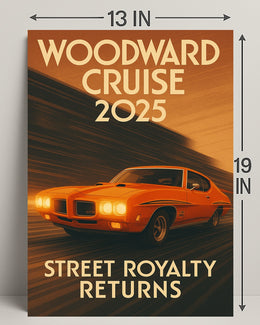 Woodward Cruise 2025 Poster PosterGoat