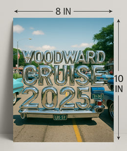 Woodward Cruise 2025 Poster PosterGoat