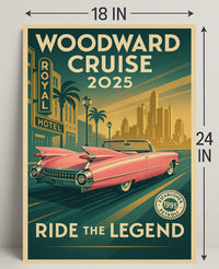 Woodward Cruise 2025 Poster PosterGoat