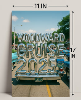 Woodward Cruise 2025 Poster PosterGoat