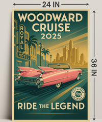 Woodward Cruise 2025 Poster PosterGoat