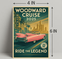 Woodward Cruise 2025 Poster PosterGoat