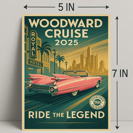 Woodward Cruise 2025 Poster PosterGoat