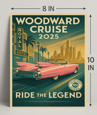 Woodward Cruise 2025 Poster PosterGoat