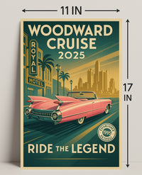 Woodward Cruise 2025 Poster PosterGoat