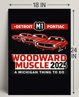 Woodward Muscle 2025 Poster PosterGoat