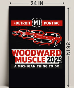 Woodward Muscle 2025 Poster PosterGoat