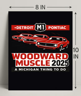 Woodward Muscle 2025 Poster PosterGoat
