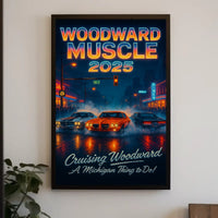 Woodward Muscle Cars 2025 Cultural Heritage Poster PosterGoat