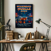 Woodward Muscle Cars 2025 Cultural Heritage Poster PosterGoat
