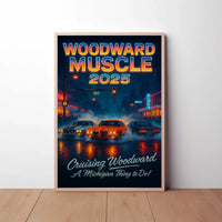 Woodward Muscle Cars 2025 Cultural Heritage Poster PosterGoat